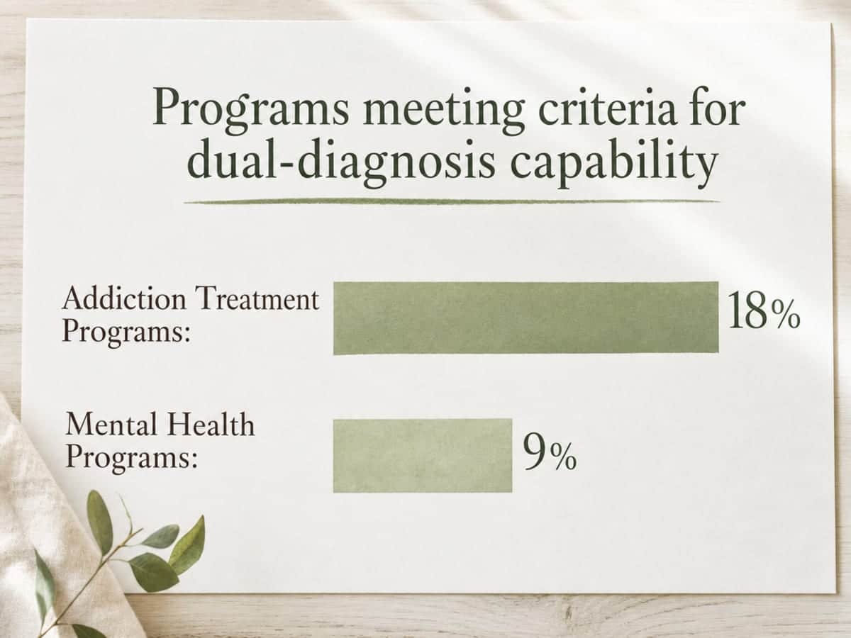 Chart showing Programs meeting criteria for dual-diagnosis capability