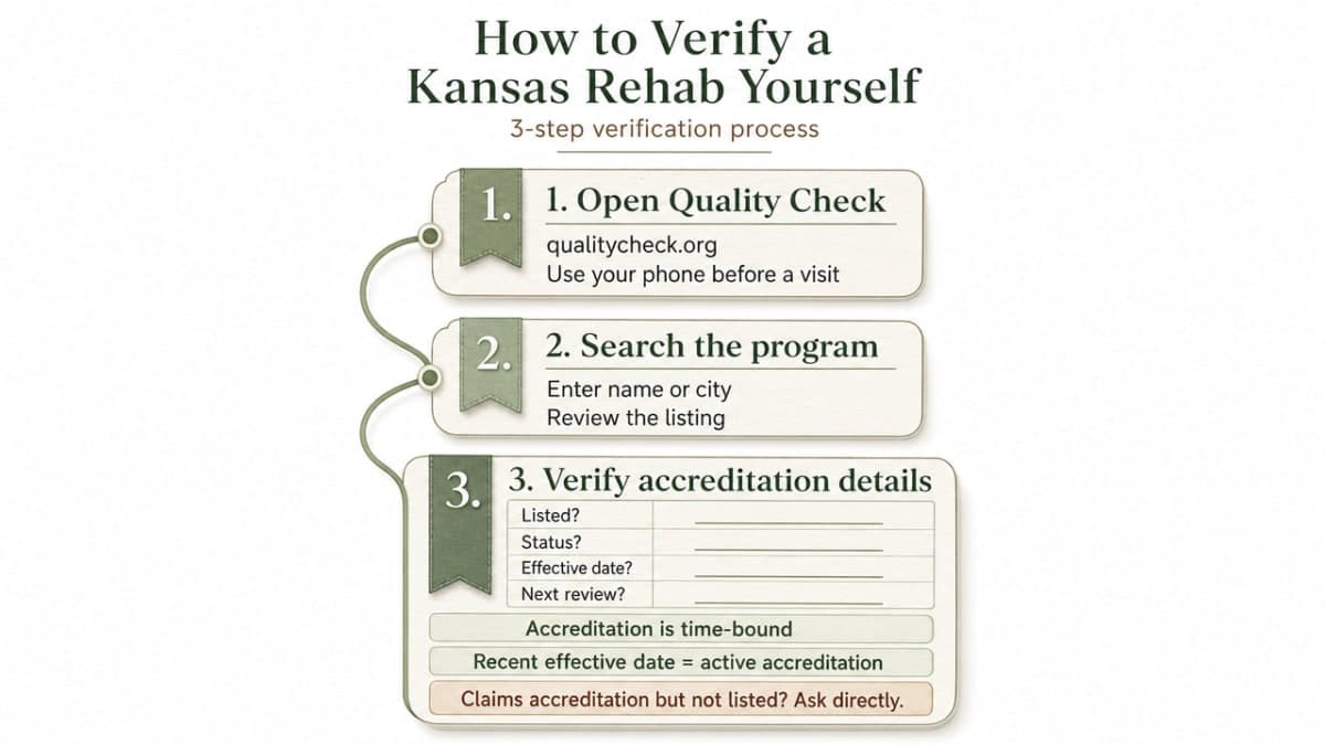 Visualize the three verification steps outlined in the section's subsections as a clear action-oriented process for readers