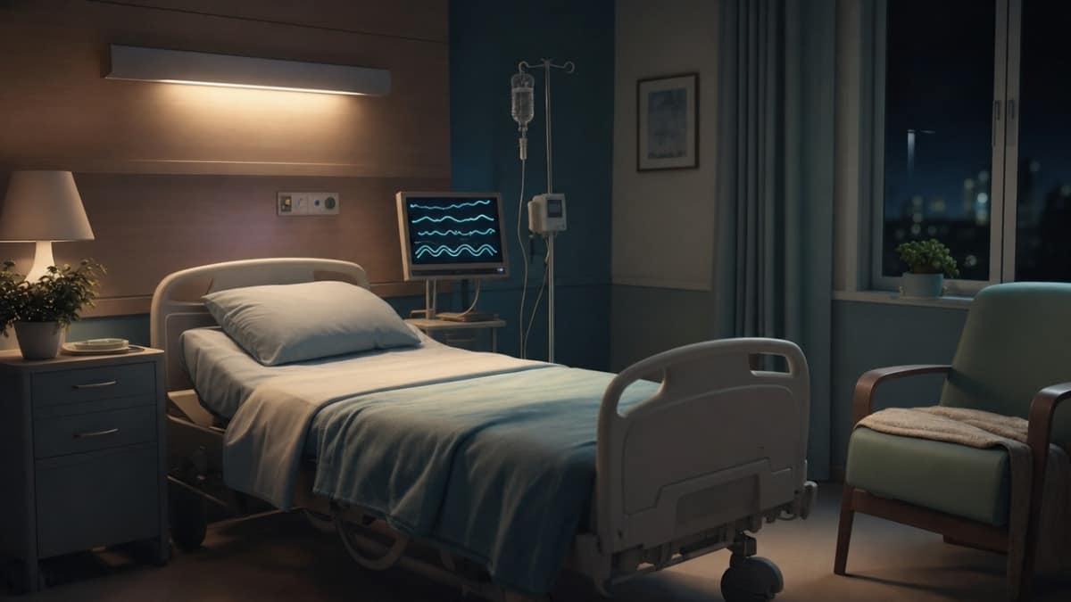 Fallback conceptual scene reinforcing the safety and watchfulness of a medically-monitored detox environment, where no chartable data exists and the section describes a care setting rather than a discrete process.