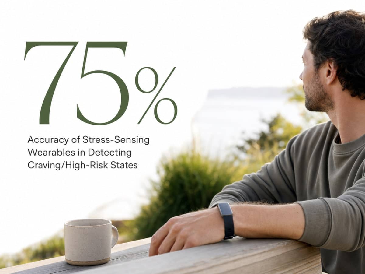 Infographic showing Accuracy of Stress-Sensing Wearables in Detecting Craving/High-Risk States