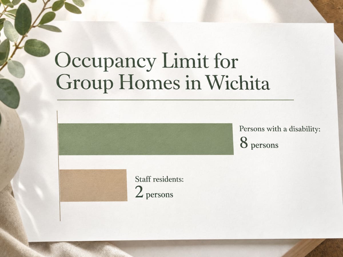 Chart showing Occupancy Limit for Group Homes in Wichita