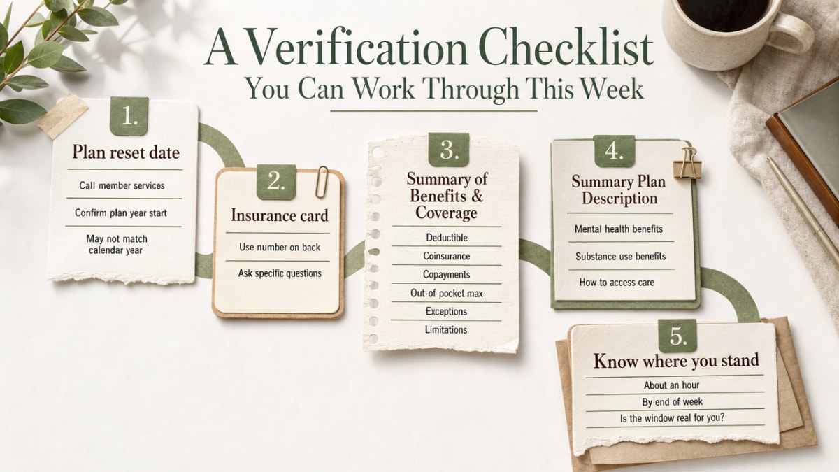 Visualize the five-step verification process outlined in this section as a clear sequential workflow readers can act on